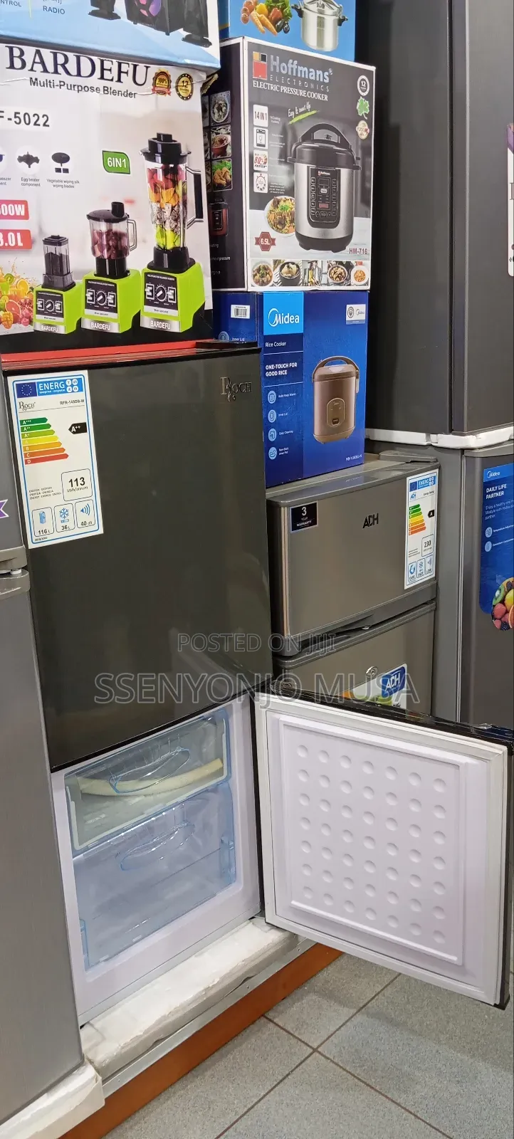 Roch 145l Double Door Bottom Freezer Refrigerator – Energy Saving