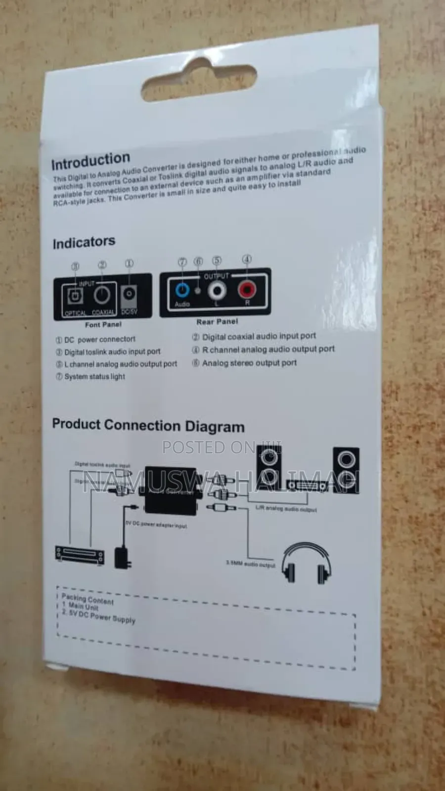 Digital to Analog Audio Converter