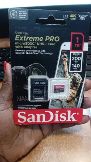 Sandisk Extreme Pro Microsdxctm Uhs-I Card With a 1tb Capacity. I