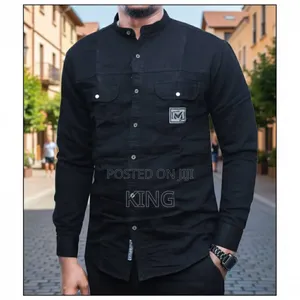 Vital Chinese Collar Denim Shirt