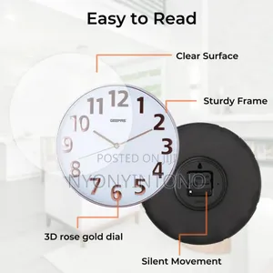 Geepas Classic Wall Clock Gwc26013
