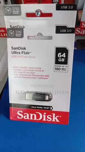 Sandisk Ultra Flair 64gb Usb 3.0 Flash Drive.