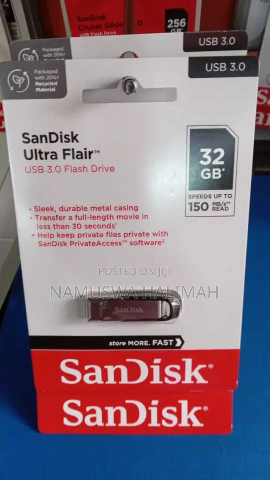 Sandisk Ultra Flair 32gb Usb 3.0 Flash Drive.