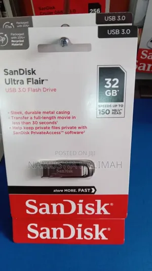 Sandisk Ultra Flair 32gb Usb 3.0 Flash Drive.