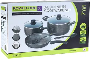 Royalford 7pcs Aluminum Non-Stick Cookware Set Rf8948