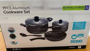 Royalford 7pcs Aluminum Non-Stick Cookware Set Rf8948