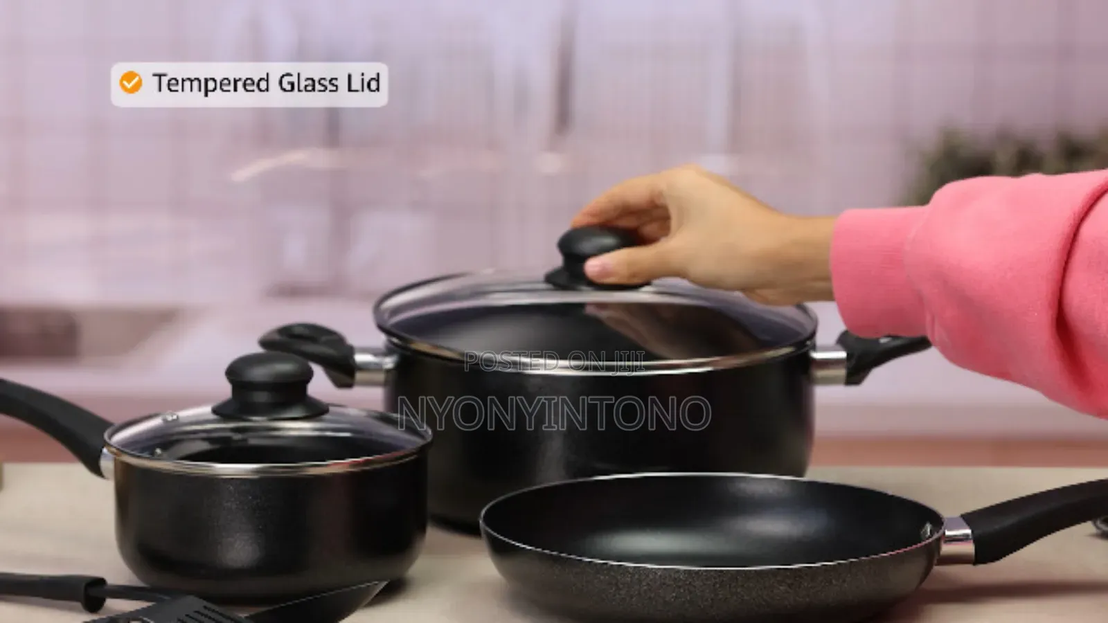 Royalford 7pcs Aluminum Non-Stick Cookware Set Rf8948