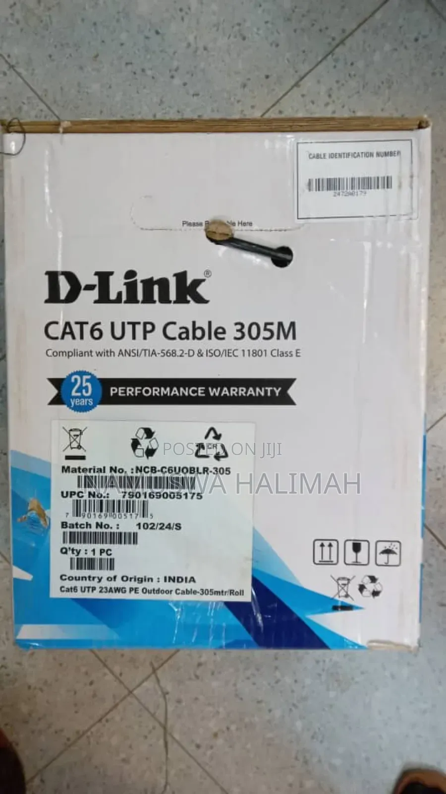 D-Link Cat6 Outdoor Cable Original 305m