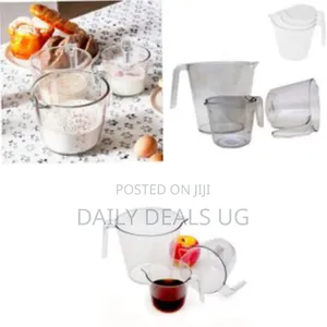 3pieces of Melamine Transparent Measuring Cups Containers With Handle
