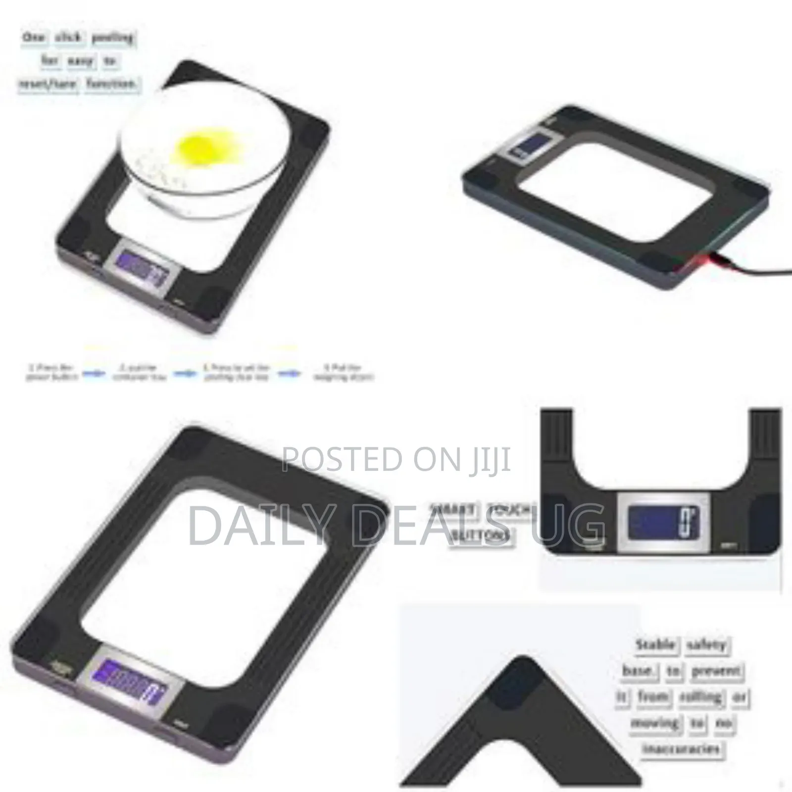 Sonifer Digital Kitchen Scales Usb Charging Lightweight Multi Function