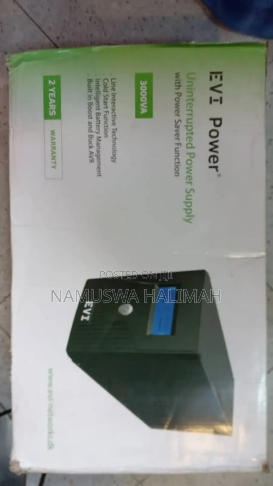 Evi Power 3000va Uninterruptible Power Supply (Ups)