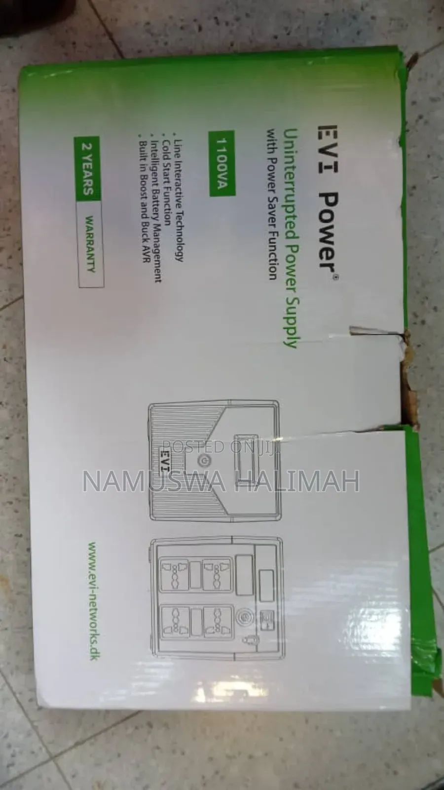 .Evi Power 1100va Uninterruptible Power Supply (Ups