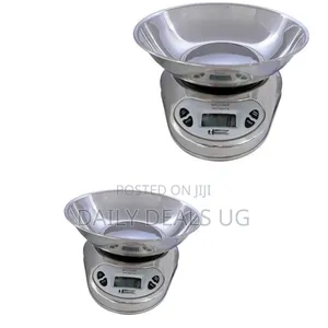 Henkel Digital Kitchen Weighing Scale, 5kg With Stainless Steel Bowl