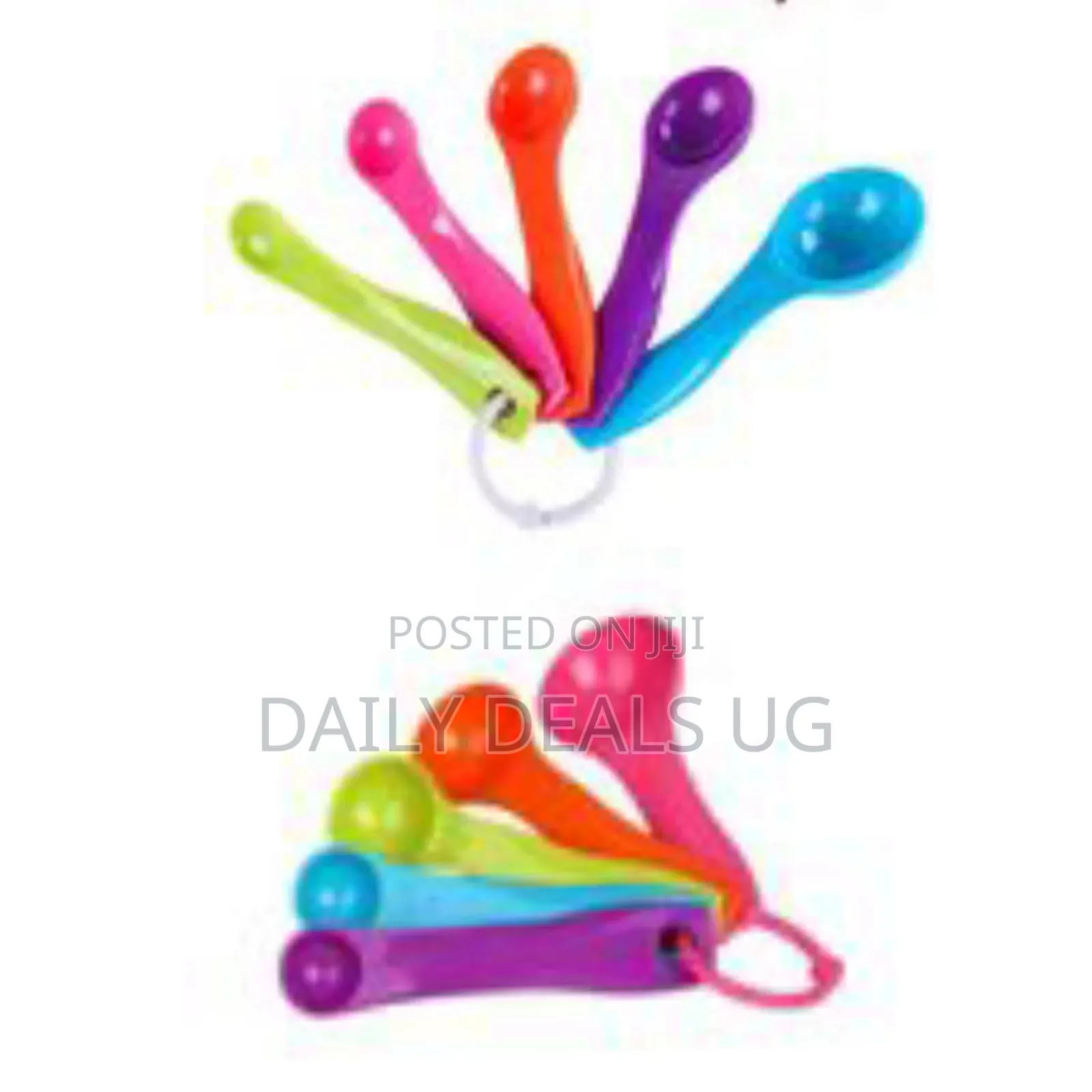 Set of 5piece Plastic Measuring Spoons - Multi-Color