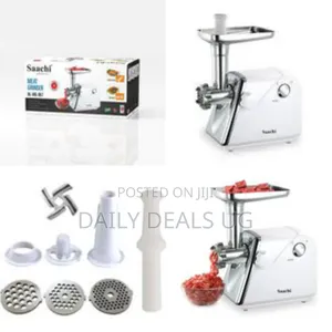 Saachi Meat Grinder With Powerful and Efficient Motor 2200 W- White