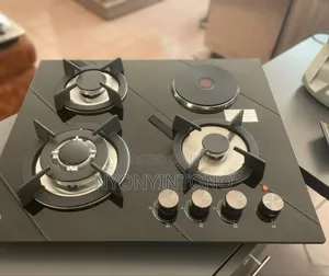 Digi Wave Inbuilt Hobb With 3gas Burners Auto Ignition and 1 Hotplate