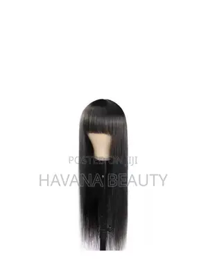 Fringe Cut Semi-Human Hair
