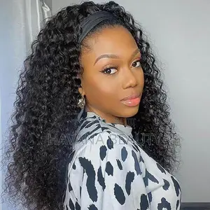 Fringe Cut Headband Curly Wig