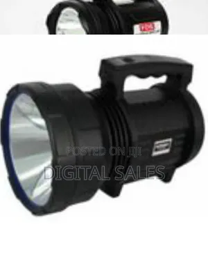 Led Search Light 10w With Lithium Battery Dual Charging 220v Ac 12v