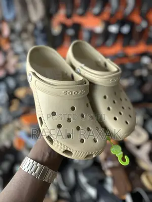 Original Brown Rubber Crocs Classic Clogs