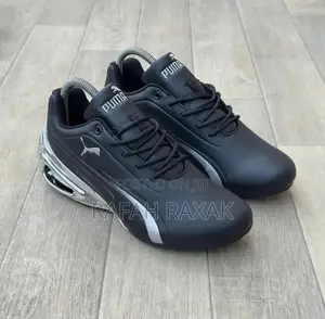 Men’S Black/Silver Puma Super Gt Motorsport Golf Sneakers