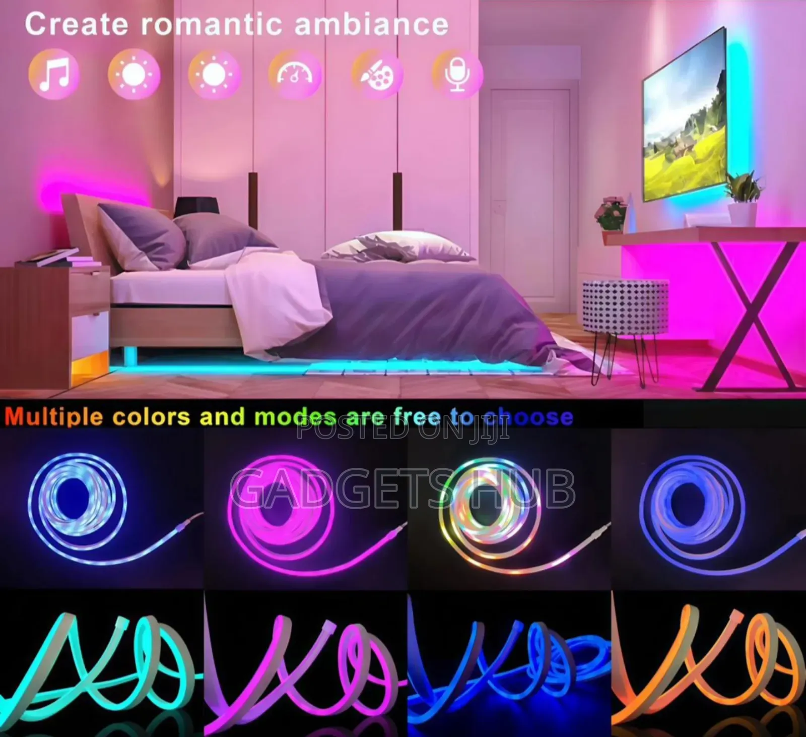 Smart Led Neon Light Strips 5v
Ip65 Waterproof Full Kit