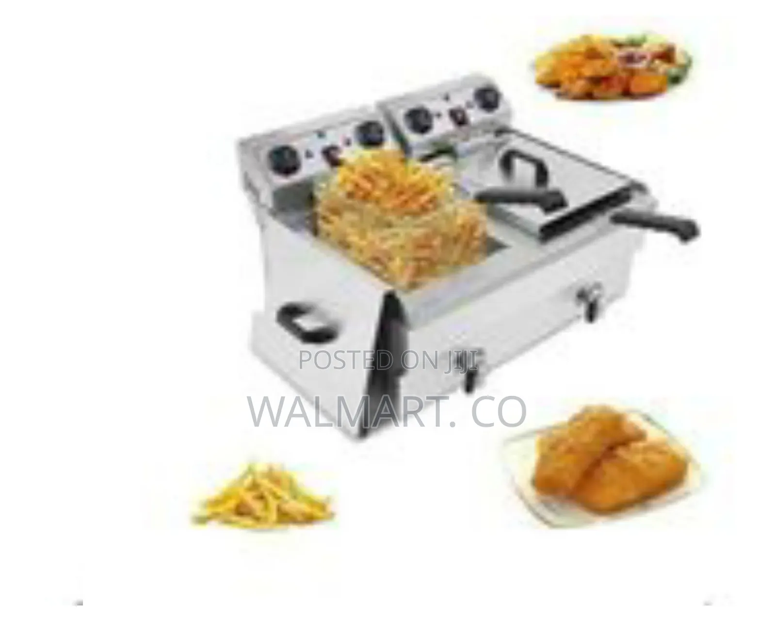 16 Litres Commercial Double Tank Oil Deep Fryer
