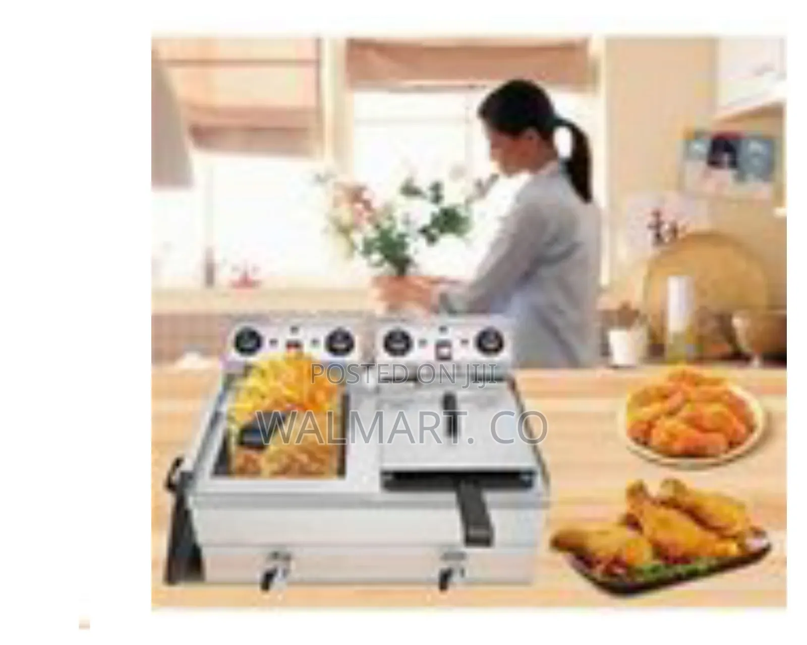 16 Litres Commercial Double Tank Oil Deep Fryer
