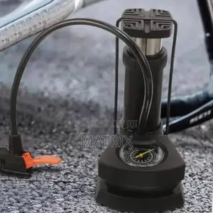 Foot Activated Floor Pump With Gauge Bicycle Air Pump