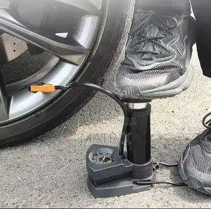Foot Activated Floor Pump With Gauge Bicycle Air Pump