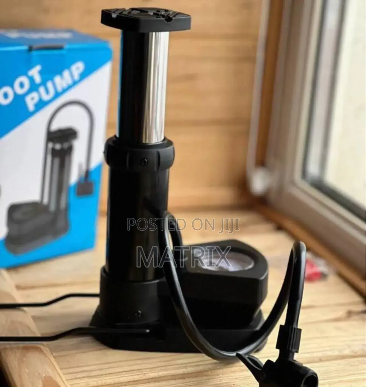 Foot Activated Floor Pump With Gauge Bicycle Air Pump