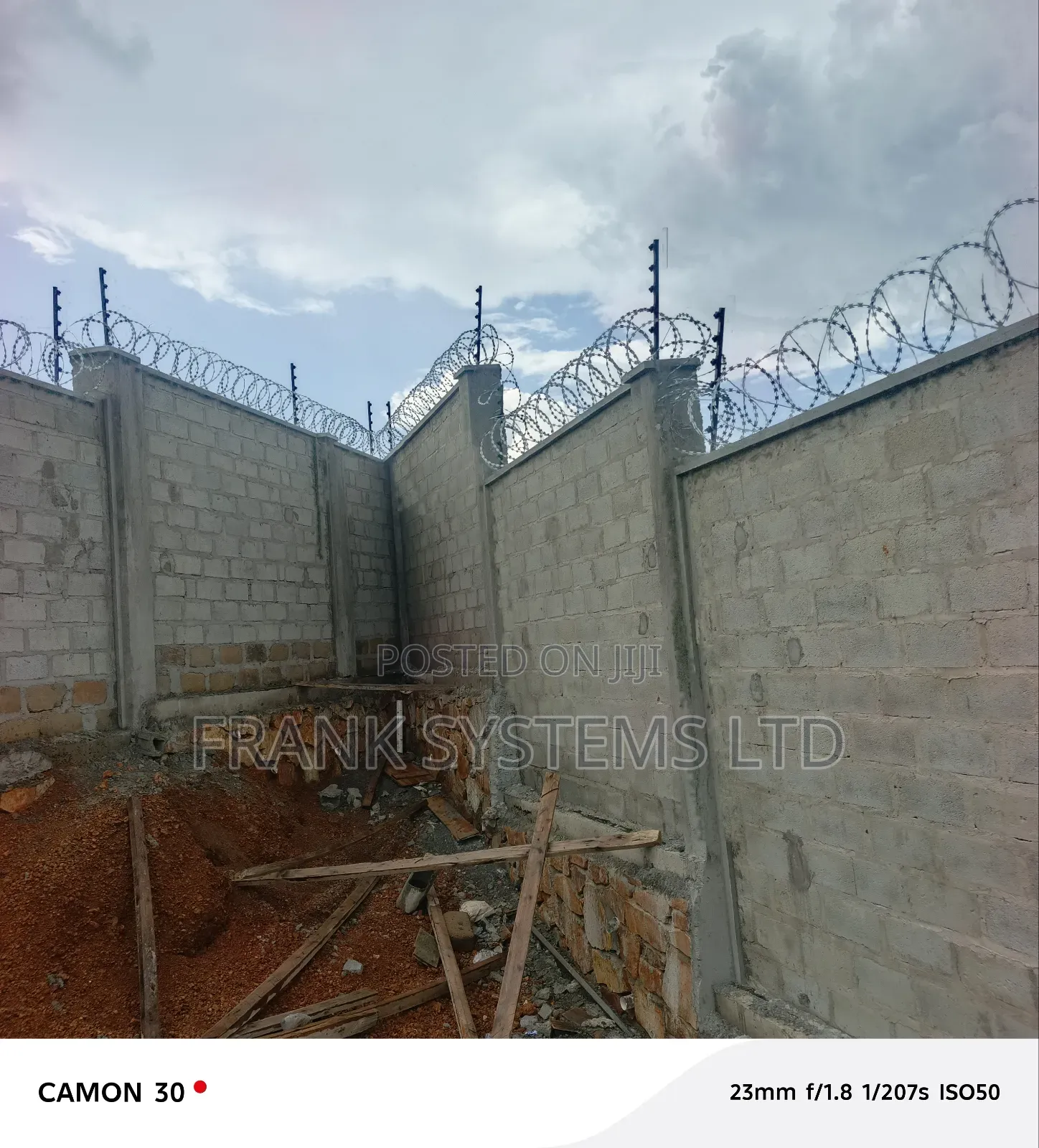 Electric Fence for Perimeter Wall