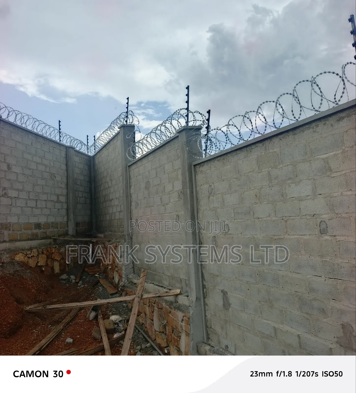 Electric Fence for Perimeter Wall