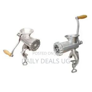 Cast Iron Manual Meat Mincer - Sliver, No:8