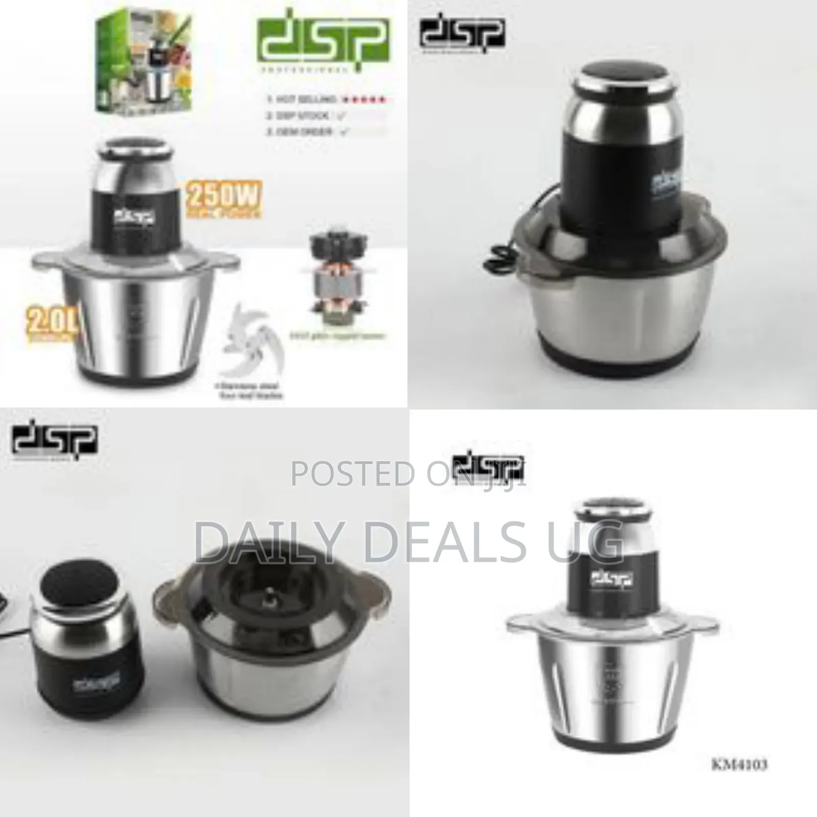 DSP Electric Kitchen Chopper, Model Number Km4103