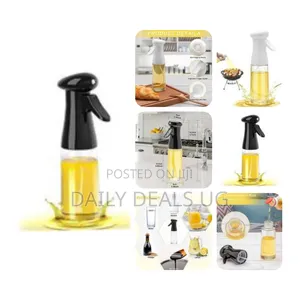 200ml Glass Cooking Vinegar Oil Sprayer Dispenser Bottle -Colorless