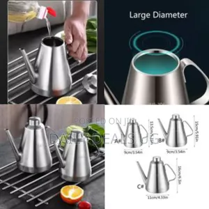 24oz Oil Dispenser Storage Container Can Vinegar Jar Pot Pourer Bottle