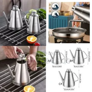 18oz Oil Dispenser Storage Container Can Vinegar Jar Pot Pourer Bottle