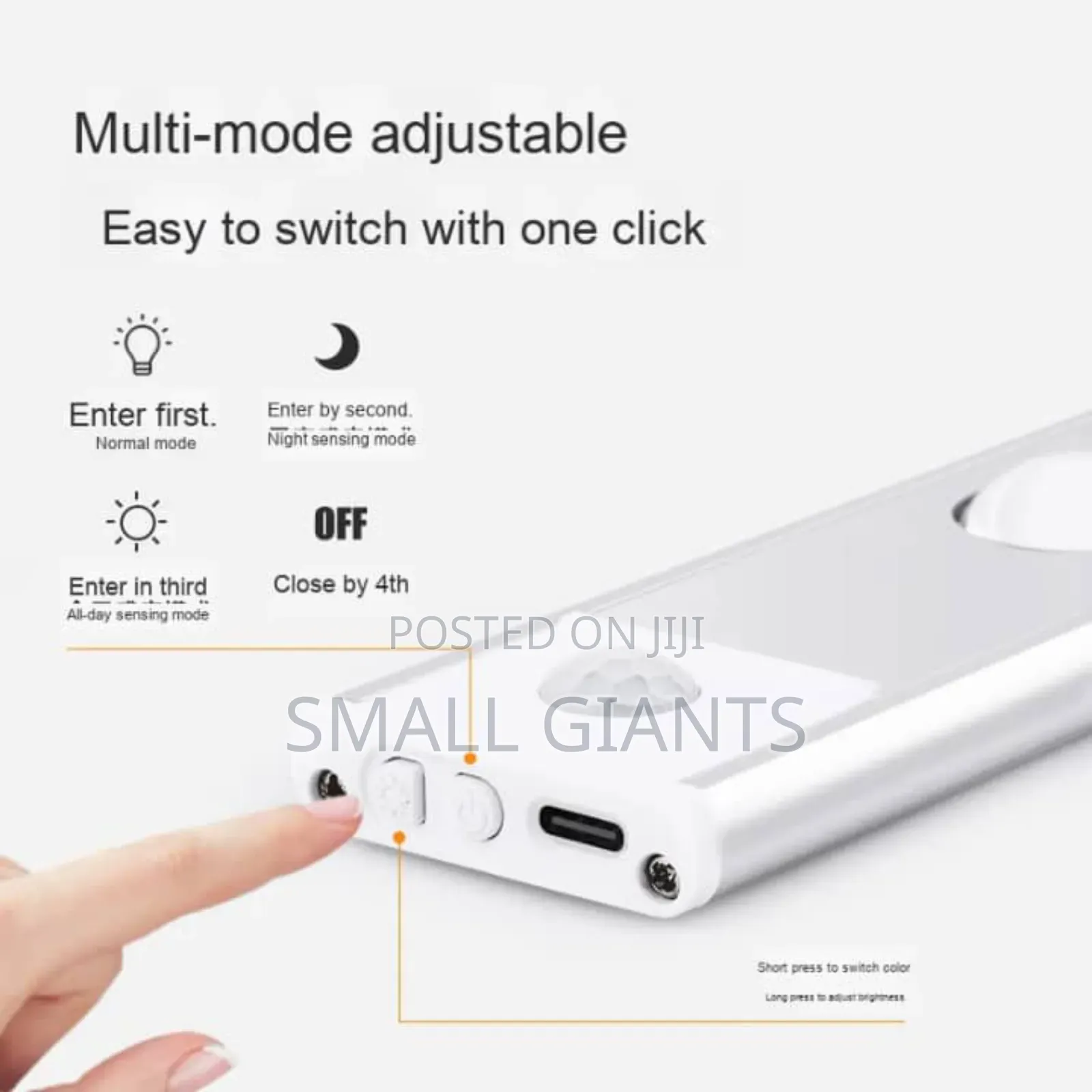 Multifunction Rechargeable Self-Adhesive Motion Sensor Light