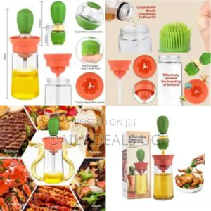 Kitchen Silicone Oil Bottle Oil Brush Portable Barbecue Grill
