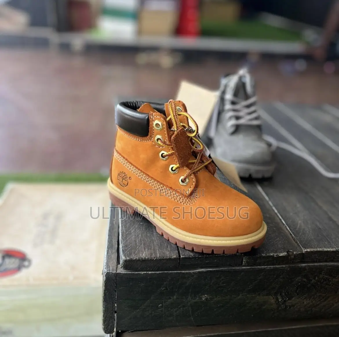 Kids Timberland Leather Jungle Boots