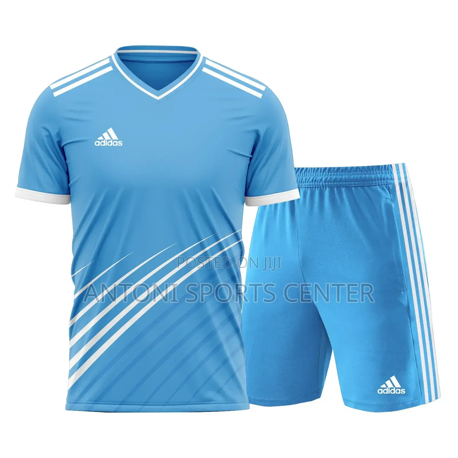 Gray and Light Blue Color Plain Jerseys