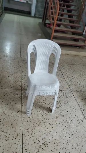 Quality Armless White Plastic Chairs