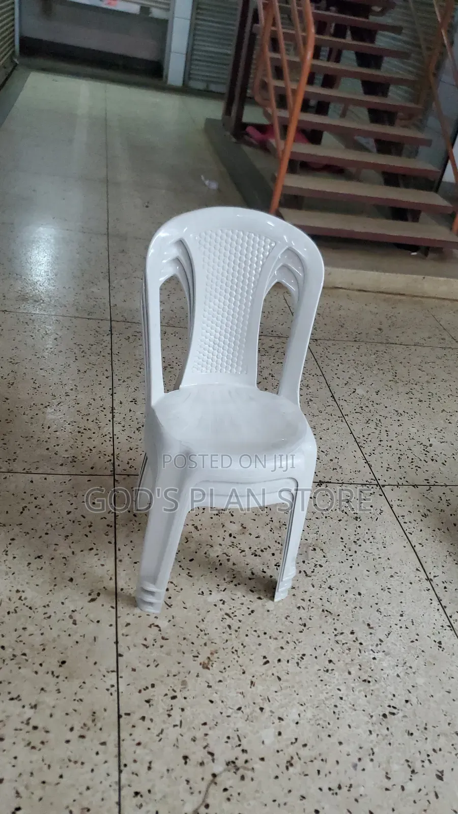 Quality Armless White Plastic Chairs