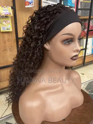 Fringe Cut Headband Curly Wig
