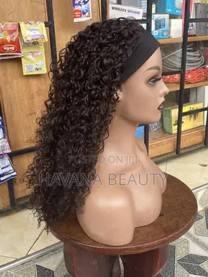 Fringe Cut Headband Curly Wig
