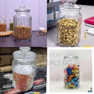 1500 Ml Kitchen Clear Glass Food Storage Pop Jars With Airtight Lid