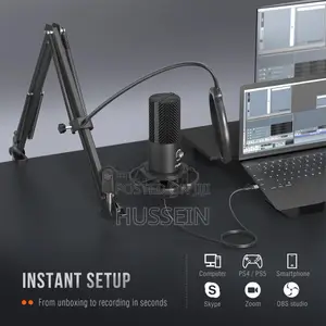 Fifine Studio Condenser Usb Microphone Computer Pc Microphone Kit