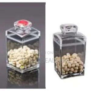 Food Acrylic Container - Airtight Clamp Lids Food Jars Clear Storage