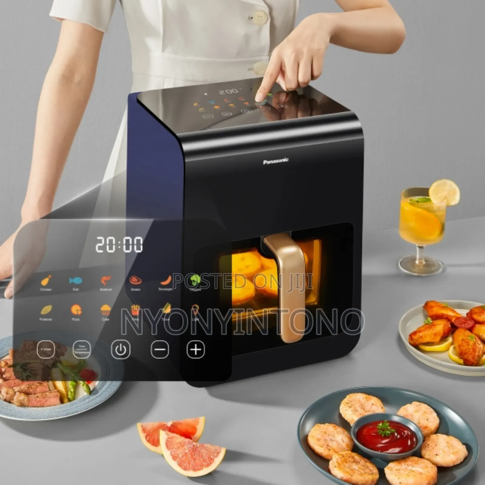 Panasonic 5l Digital Air Fryer 11programs 1450w Nfcc600